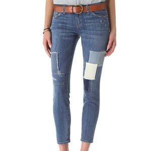 Current/Elliott Stiletto Patchwork Jeans